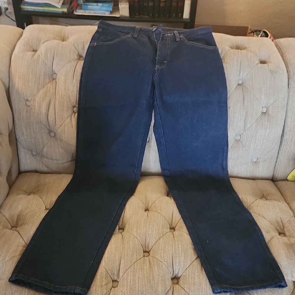 Wrangler Men's Dark Blue Straight Jeans